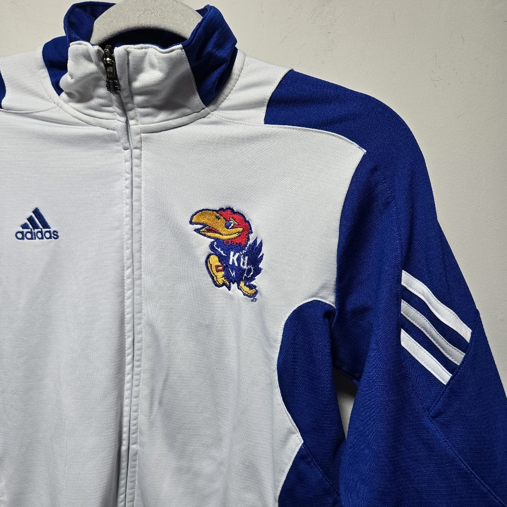 Adidas KU Jayhawks Jacket Size Large Climalite Kansas University NCAA
